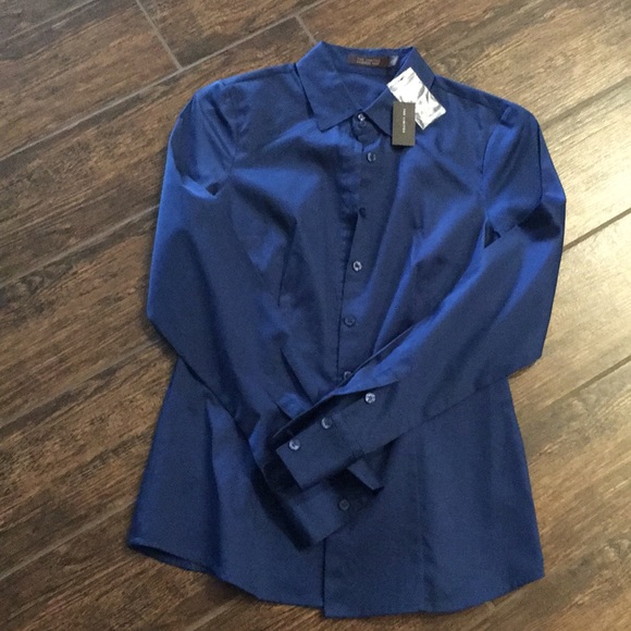 The Limited Tops - NWT The Limited gorgeous jewel tone blue Small